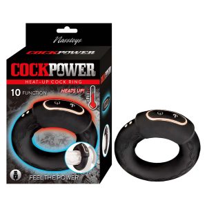 NASS Toys CockPower Heat Up Vibrating Cock Ring Black 3169 782631316902 Multiview