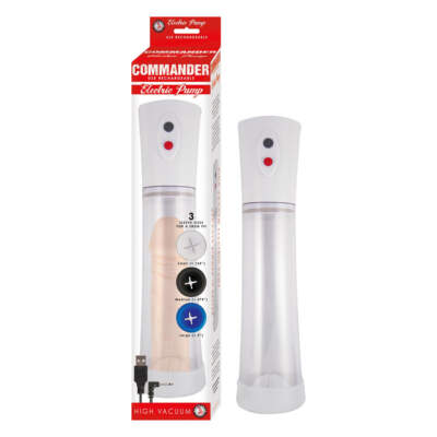 NASS Toys Commander Rechargeable Automatic Penis Pump Clear 2827 1 782631282719 Multiview