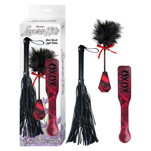 NASS Toys Lovers Kit Whip Spank Tickle Black Red 3096 782631309607 Multiview