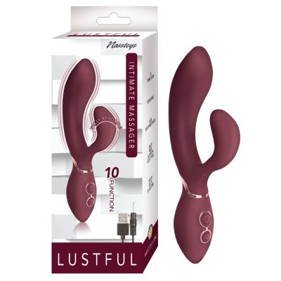 NASS Toys Lustful Intimate Massager Rabbit Vibrator Wine 3020 782631302004 Multiview