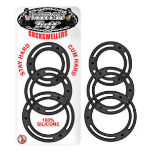 NASS Toys Mack Tuff Cockswellers 3 Pack Silicone Cock Rings Black 2904 782631290400 Multiview