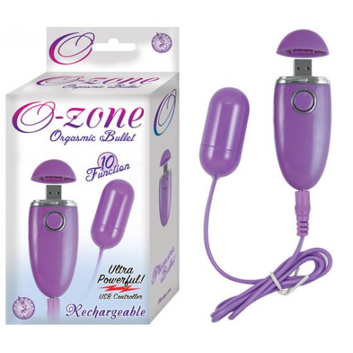 NASS Toys Ozone Orgasmic Rechargeable Bullet Purple 2714 782631271409
