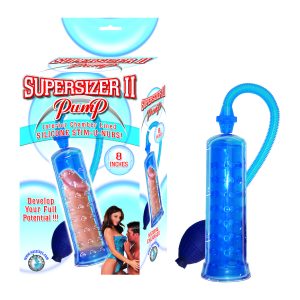 NASS Toys Supersizer II 8 Inch Penis Pump Clear Blue NAS2222 2 782631222227 Multiview