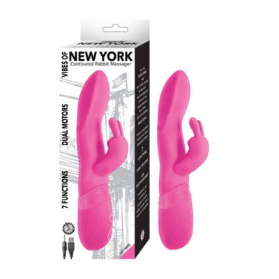 NASS Vibes of New York Contoured Rabbit Massager Pink 2882 1 782631288216 Multiview