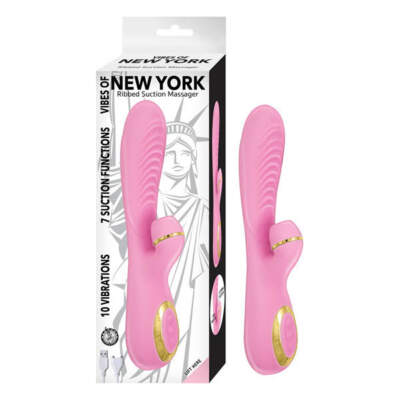NASS Vibes of New York Ribbed Suction Massager Pink 2914 1 782631291414 Multiview