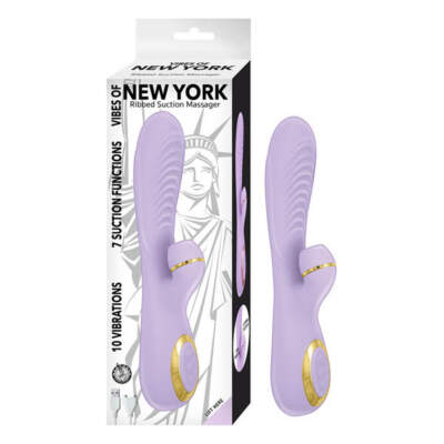 NASS Vibes of New York Ribbed Suction Massager Purple 2914 2 782631291421 Multiview