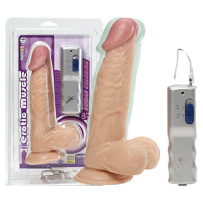 NMC Erotic Muscle Vibrating 8 Inch Dong Light Flesh 2F2T325 51 000 4892503079432 Multiview