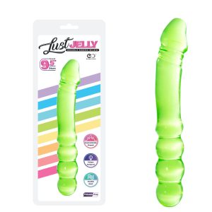 NMC Excellent Lust Jelly 9 Inch Double Ended Dong Clear Green F06P005A00 046 4897078631764 Multiview