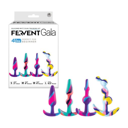 NMC Excellent Power Fervent Gala Silicone Butt Plug Kit 4 Piece Multicoloured FKQ005A000 000 4897078633157 Multiview