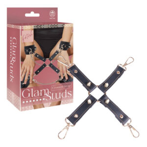 NMC Excellent Power Glam Studs Hogtie Connector with Spike Studded Detail Black Gold FNS019A000 010 4897078648786 Multiview
