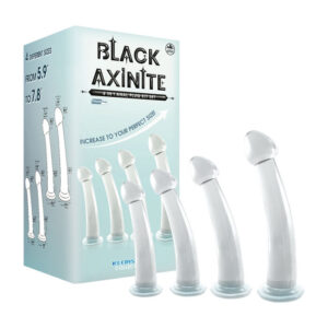 NMC Excellent Power Ice Crystals Axinite Anal Training Bulbed Dildo Kit Clear FKQ030A000 050 4897078636165 Multiview