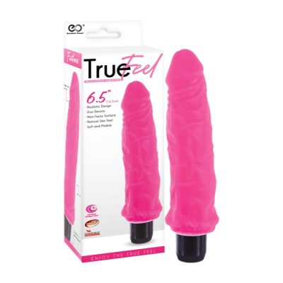 NMC Excellent Power True Feel 6 point 5 inch Dual Density Veined Penis Vibrator Pink FPBP006A00 027 4897078631993 Multiview