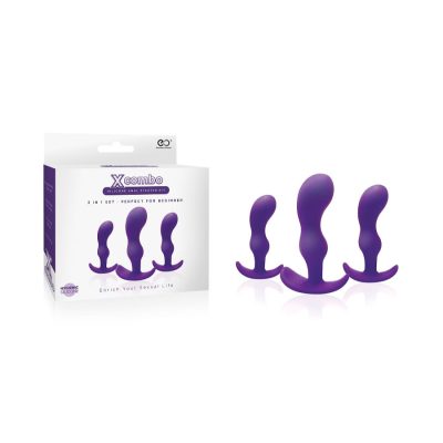 NMC Excellent Power X Combo 3 Pc Prostate Anal Plug Set Purple FKP010A000 022 4897078632334 Multiview