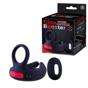 NMC Giga Booster Dual Motor Wireless Remote Vibrating Cock Ring Black FVRQ022A00 010 4897078634611 Multiview