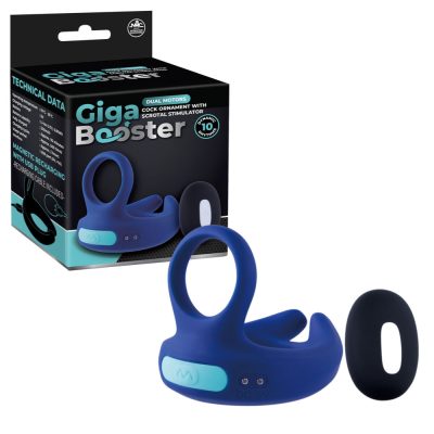 NMC Giga Booster Dual Motor Wireless Remote Vibrating Cock Ring Blue FVRQ022A00 024 4897078634628 Multiview
