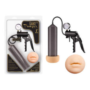 NMC Lust Pumper Trigger Penis Pump with Mouth Sleeve Black Light Flesh FMF003A000 041 4892503137781 Multiview