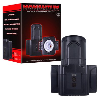 NMC Momantum Rotating Vibrating Stroker Masturbator Black FMQ013A000 010 4897078634307 Multiview