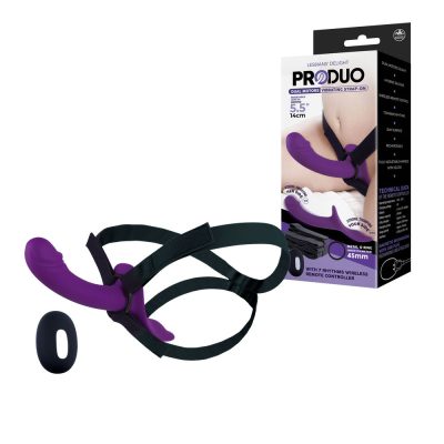 NMC PRODUO Dual Motor Vibrating Strap On Probe and Harness Purple FVRQ018A00 022 4897078634635 Multiview