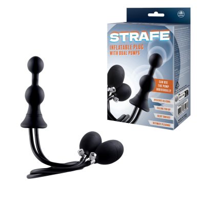 NMC Strafe Inflatable Butt Plug with Dual Pumps Black FNQ010A000 010 4897078635236 Multiview