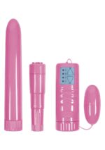 NS Novelties 4 Play Pink Pleasure Kit 4pc Vibrator Kit Pink NSN 0355 14 657447093401 Detail