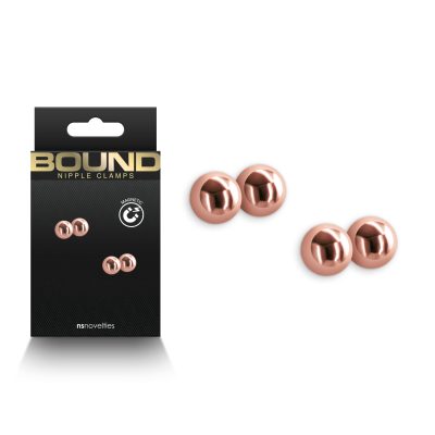 NS Novelties Bound M1 Spherical Magnetic Nipple Clamps Rose Gold NSN 1304 46 657447107030 Multiview