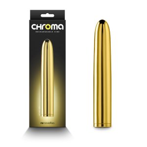 NS Novelties Chroma Rechargeable Smoothie Vibrator Metallic Gold NSN 0305 19 657447105838 Multiview