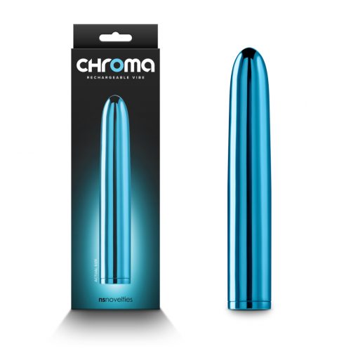 NS Novelties Chroma Rechargeable Smoothie Vibrator Metallic Teal NSN 0305 17 657447105814 Multiview