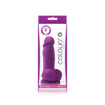 NS Novelties Colours 4 Inch Dong Firm Silicone Purple NSN-0404-15