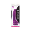 NS Novelties Colours 5 Inch Dual Density Dong Purple NSN 0403 15 657447100147 Boxview