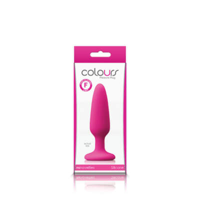 NS Novelties Colours Pleasure Plug Butt Plug Small Pink NSN 0413 24 657447101892 Boxview