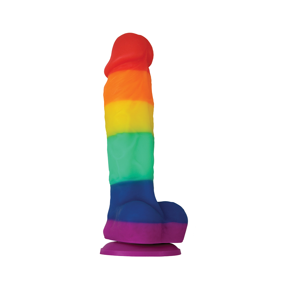 NS Novelties Colours Pride 5 inch rainbow dong NSN-0408-05 657447098819