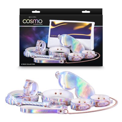 NS Novelties Cosmo Bondage 6pc Bondage Collection Spectral Rainbow Holographic Rose Gold NSN 1313 00 657447105647 Multiview