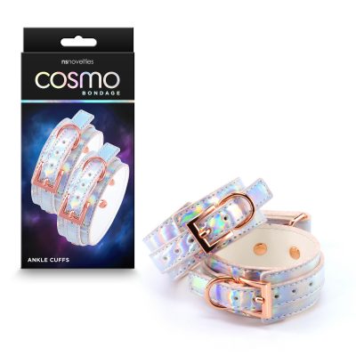NS Novelties Cosmo Bondage Ankle Cuffs Spectral Rainbow Holographic Rose Gold NSN 1313 04 657447105685 Multiview