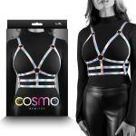 NS Novelties Cosmo Harness Bewitch Chest Harness Large XL LXL Rainbow Holographic NSN 1314 23 657447106606 Multiview