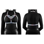 NS Novelties Cosmo Harness Vamp Chest Harness Rainbow Holographic NSN 1314 20 21 Multi Detail