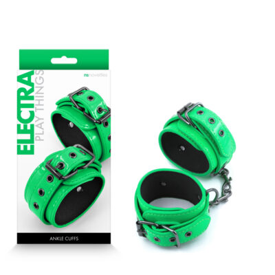 NS Novelties Electra Play Things Ankle Cuffs Neon Green NSN 1310 38 657447105128 Multiview
