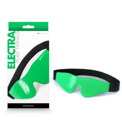 NS Novelties Electra Play Things Blindfold Neon Green NSN 1310 08 657447105036 Multiview