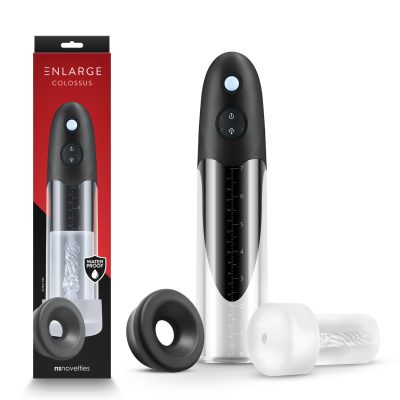 NS Novelties Enlarge Colossus Rechargeable Waterproof Automatic Penis Pump Clear NSN 1025 03 657447107412 Multiview