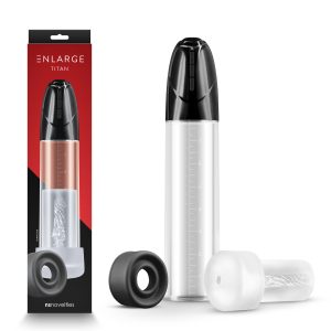 NS Novelties Enlarge Titan Rechargeable Automatic Penis Pump Clear NSN 1025 23 657447107436 Multiview