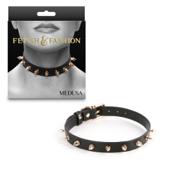 NS Novelties – Fetish & Fashion “Medusa” Collar (Black/Gold)