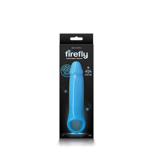 NS Novelties Firefly Penis Extension Sleeve Small Blue NSN 0473 67 657447102912 Boxview