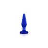 NS Novelties Glass Tapered Plug Small Blue NSN 0706 17 657447100277 Detail