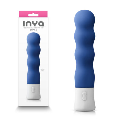 NS Novelties INYA Shake Thumping Weighted Vibrator Blue NSN 0558 58 657447104725 Multiview