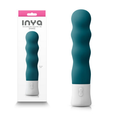 NS Novelties INYA Shake Thumping Weighted Vibrator Teal NSN 0558 57 657447104442 Multiview