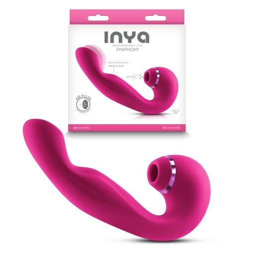 NS Novelties INYA Symphony Rocking G Spot Vibrator with Air Pulse Clitoral Pink NSN 0557 34 657447105500 Multiview