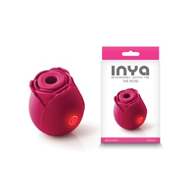 NS Novelties Inya The Rose Air Suction Clitoral Stimulator Red NSN 0554 66 657447104329 Multiview