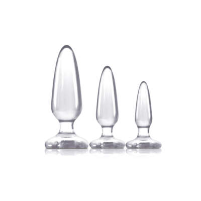 NS Novelties Jelly Rancher Pleasure Plugs Anal Trainer Kit Clear NSN 0435 21 657447099533 Detail