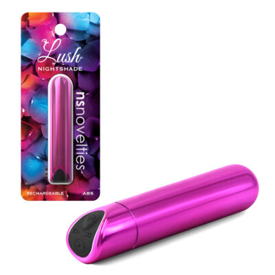 NS Novelties Lush Nightshade Rechargeable Bullet Vibrator Metallic Pink NSN 0652 44 657447103438 Multiview