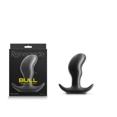 NS Novelties Renegade Bull Silicone Prostate Plug Small Black NSN 1118 33 657447104688 Multiview