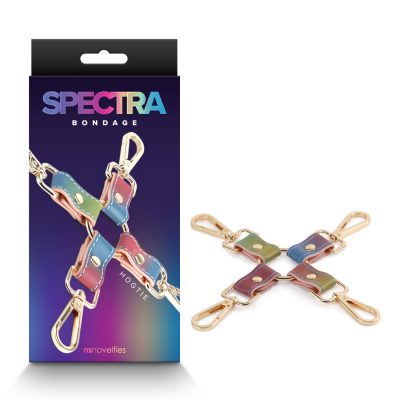 NS Novelties Spectra Bondage Hogtie Connector Rainbow and Nude NSN 1311 06 657447106316 Multiview
